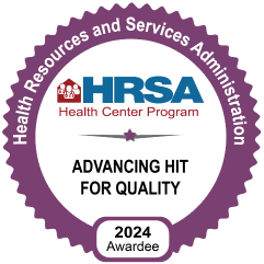 Clinica Sierra Vista HRSA Advancing Hit Fo rQuality Badge 2024